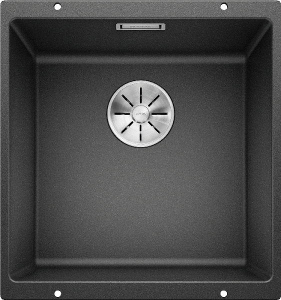 Врезная кухонная мойка Blanco SUBLINE 400-U SILGRANIT PuraDur антрацит