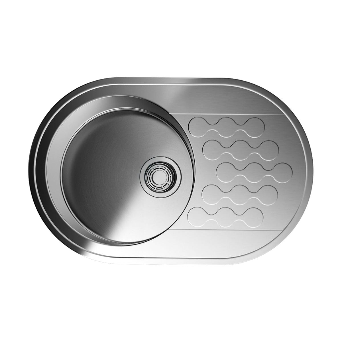 Врезная кухонная мойка Omoikiri Kasumigaura 77-IN нержавеющая сталь 4993728