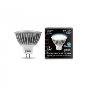 Лампа светодиодная Gauss LED MR16 5W 12V 4100K GU5.3