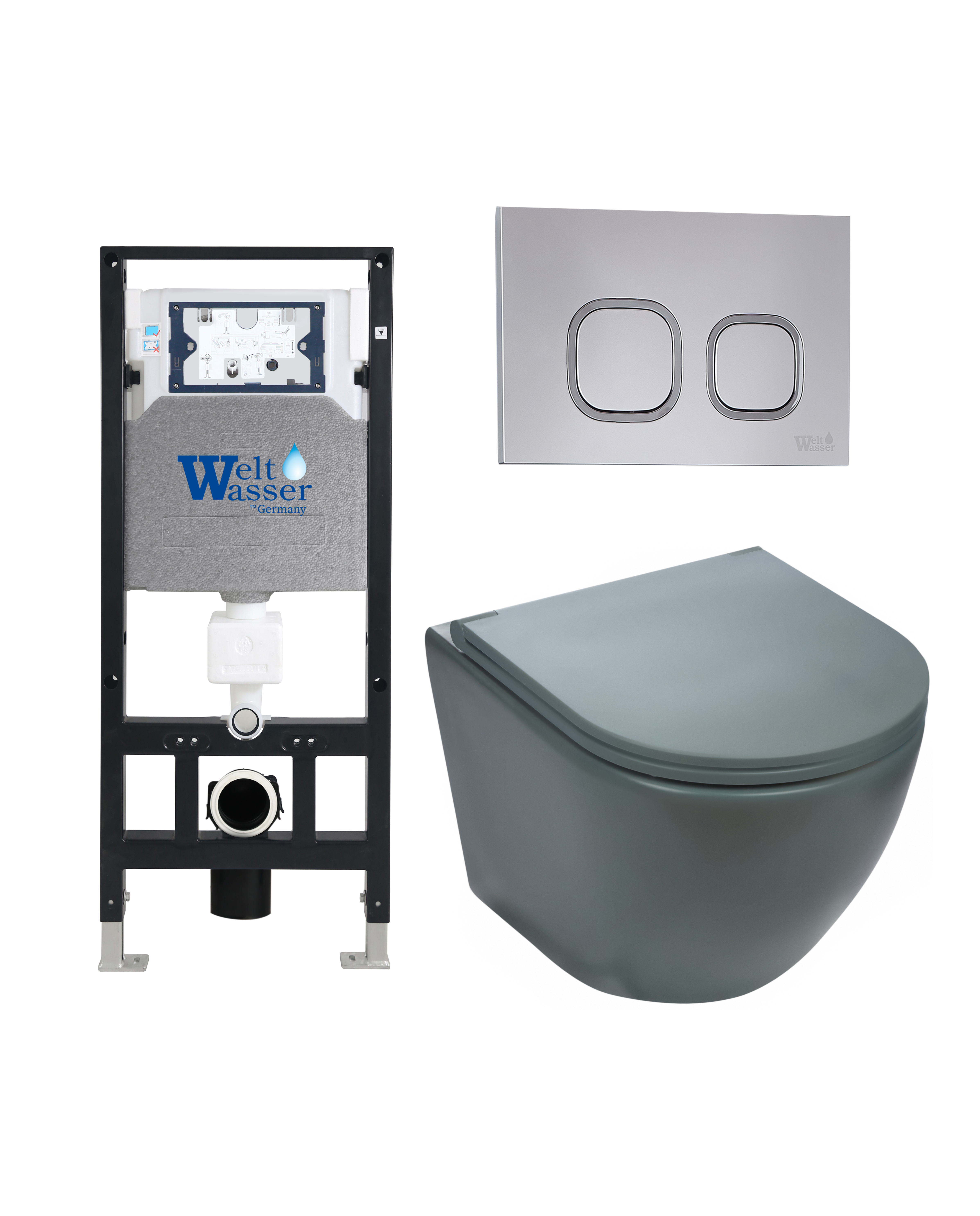 Комплект WeltWasser 10000011381 Merzbach 043 MT-GR + Amberg 506 + Amberg RD-CR