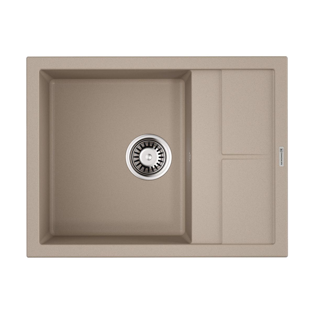 Врезная кухонная мойка Omoikiri Sumi 65-SA бежевый 4993672