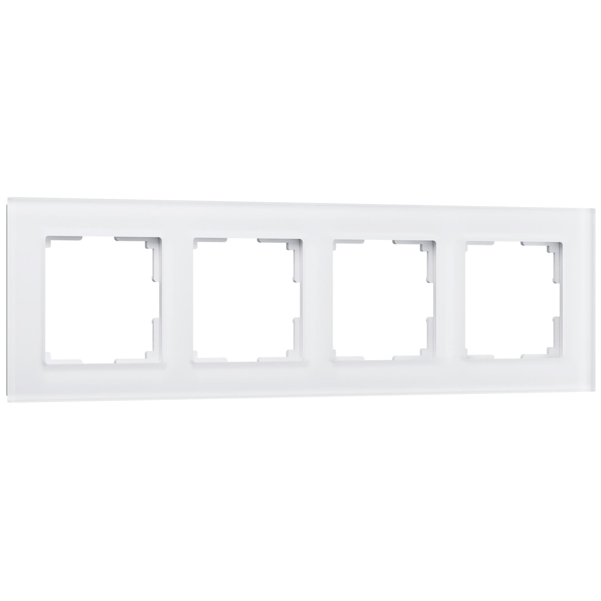 Рамка на 4 поста белый матовый Werkel W0041105
