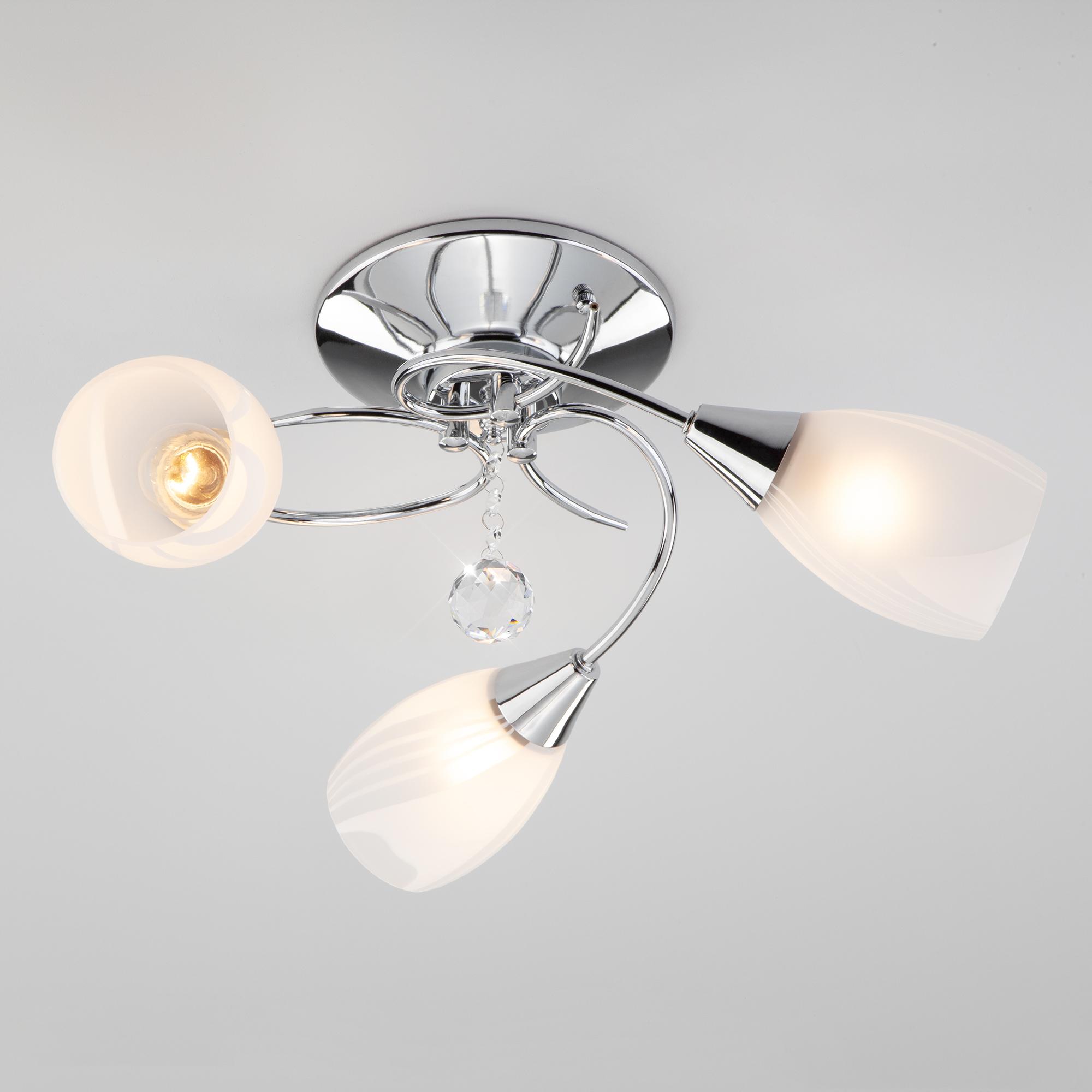 Люстра с плафонами Eurosvet 30100/3 хром