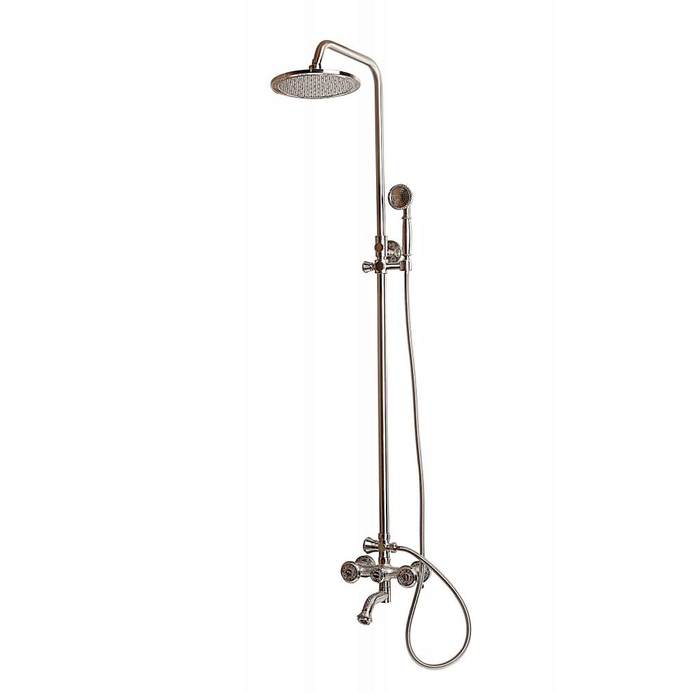 Душевая стойка Milacio Almeria серебро MC.100.SL