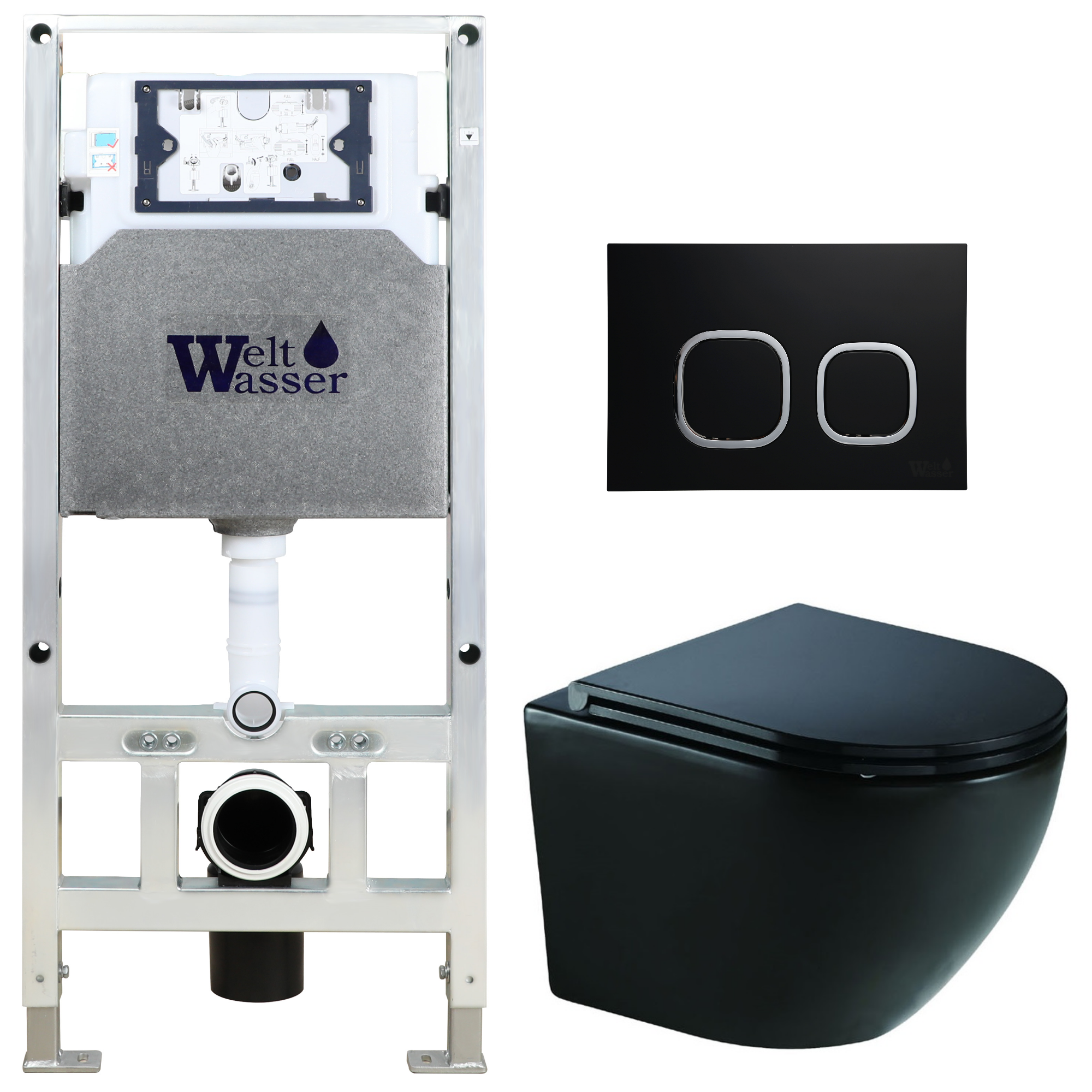 Комплект WeltWasser 10000010943 Merzbach 041 XL MT-BL + Amberg 506 ST + Amberg RD-BL