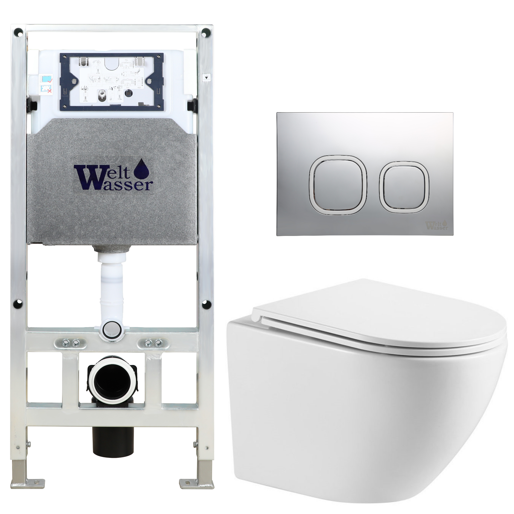 Комплект WeltWasser 10000010905 Merzbach 041 XL GL-WT + Amberg 506 ST + Amberg RD-MT CR