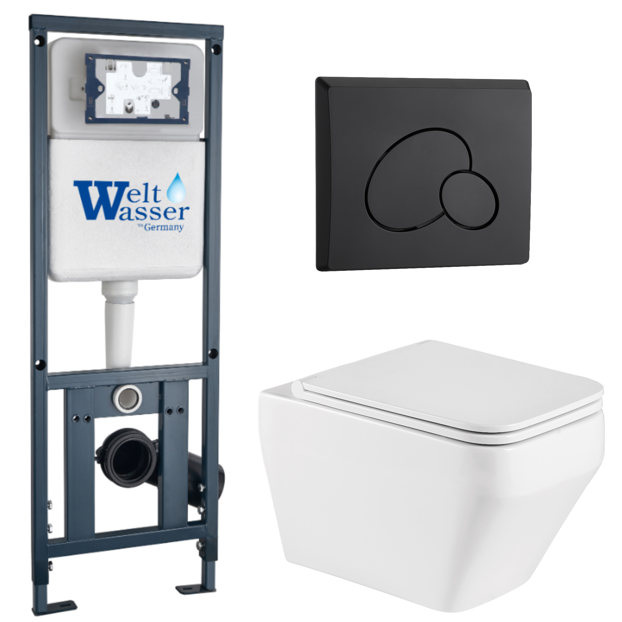 Комплект WeltWasser 10000011677 Hofbach 041 GL-WT + Marberg 410 + Marberg 410 RD MT-BL
