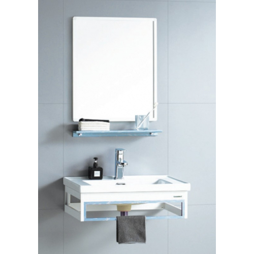 Комплект мебели для ванной River Laura 805 BU 10000003948 белый/голубой
