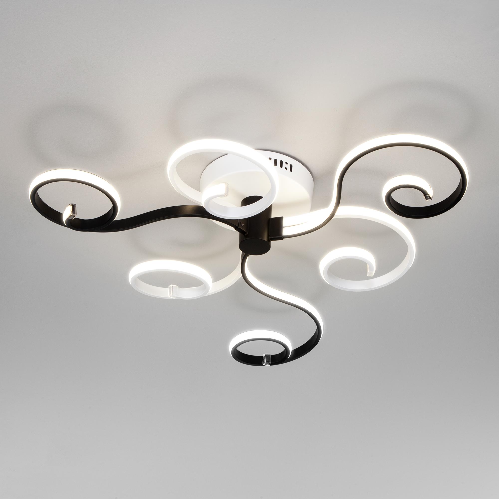 Потолочный светильник с ПДУ Eurosvet 90149/3 белый/черный