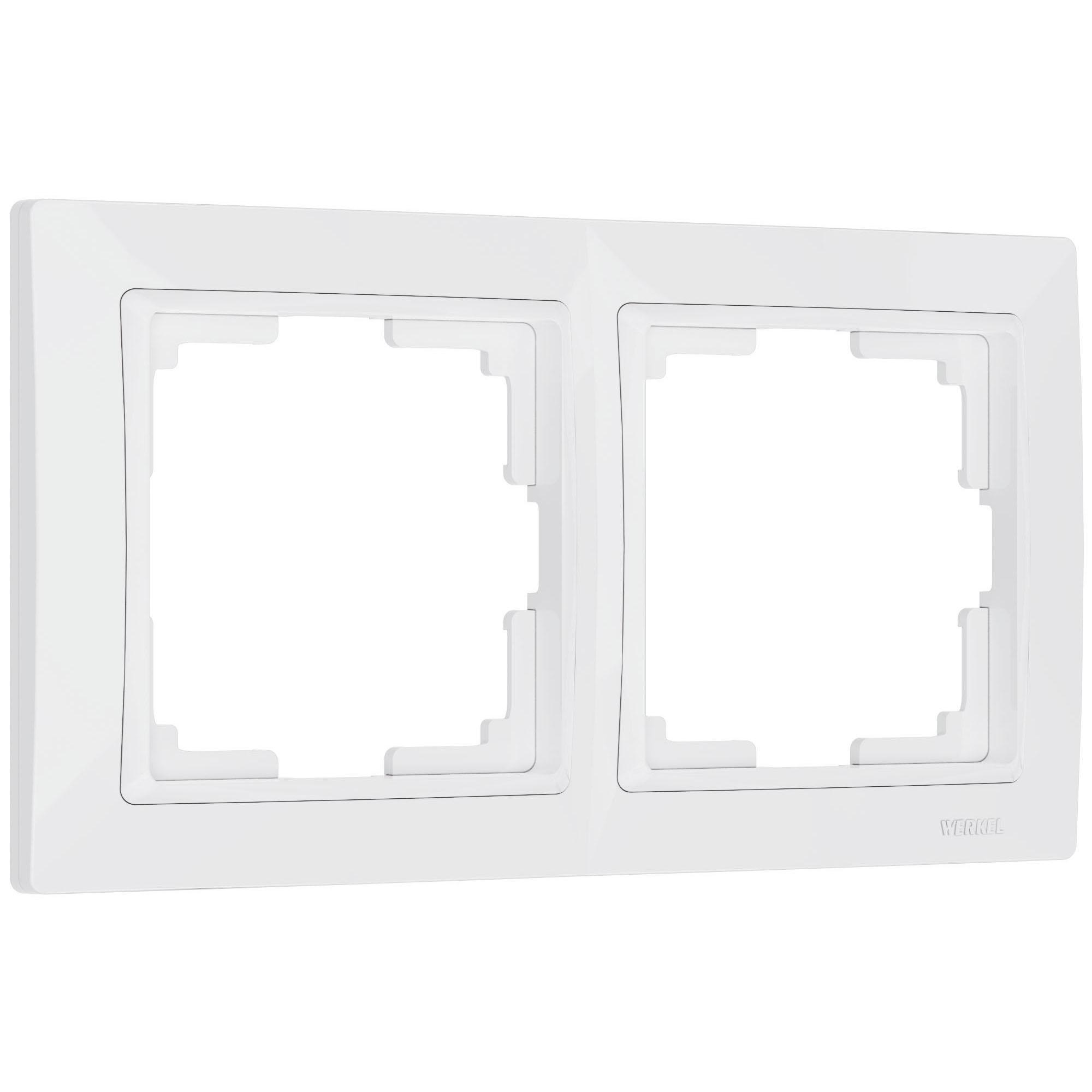 Рамка на 2 поста белый basic Werkel W0022001