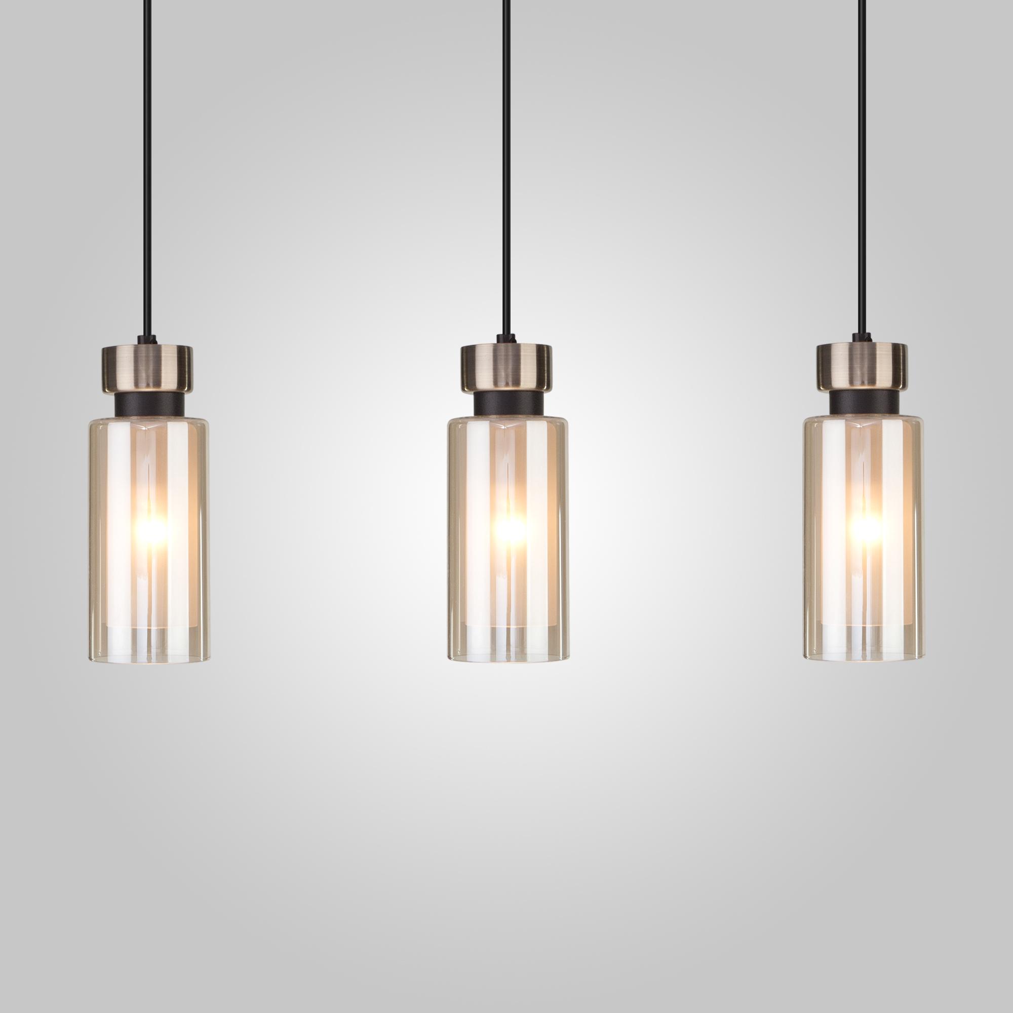 Подвесной светильник с плафонами Eurosvet 50115/3 черный