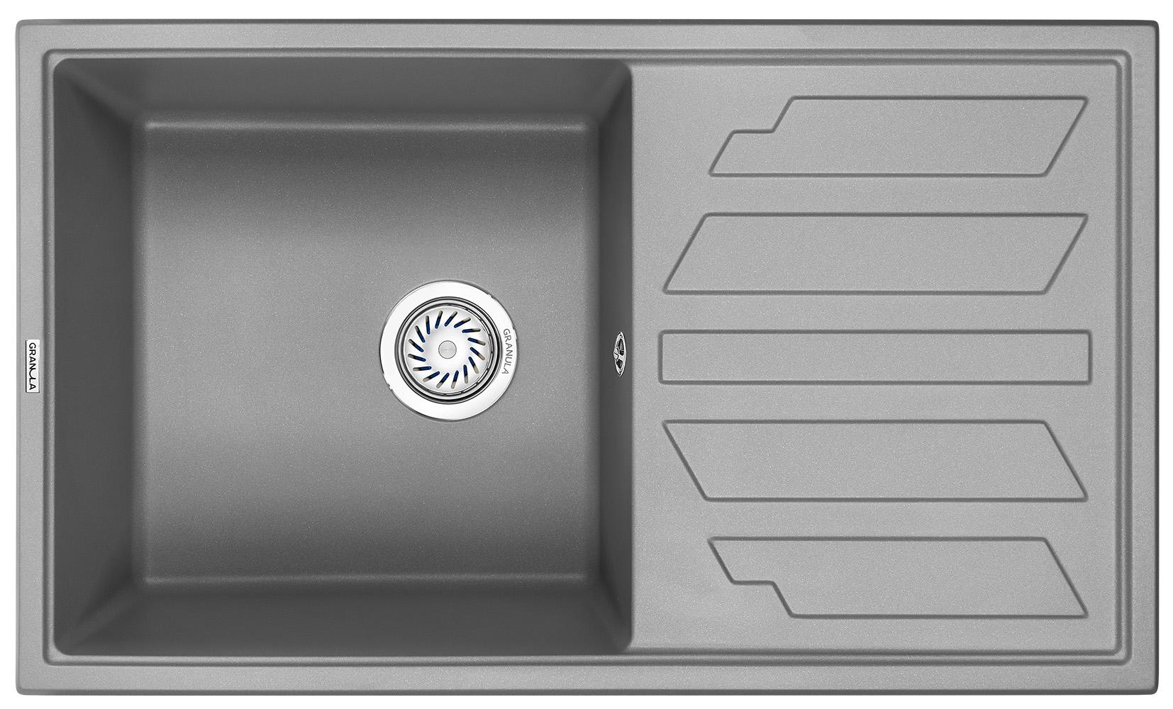 Врезная кухонная мойка Granula 8601 алюминиум