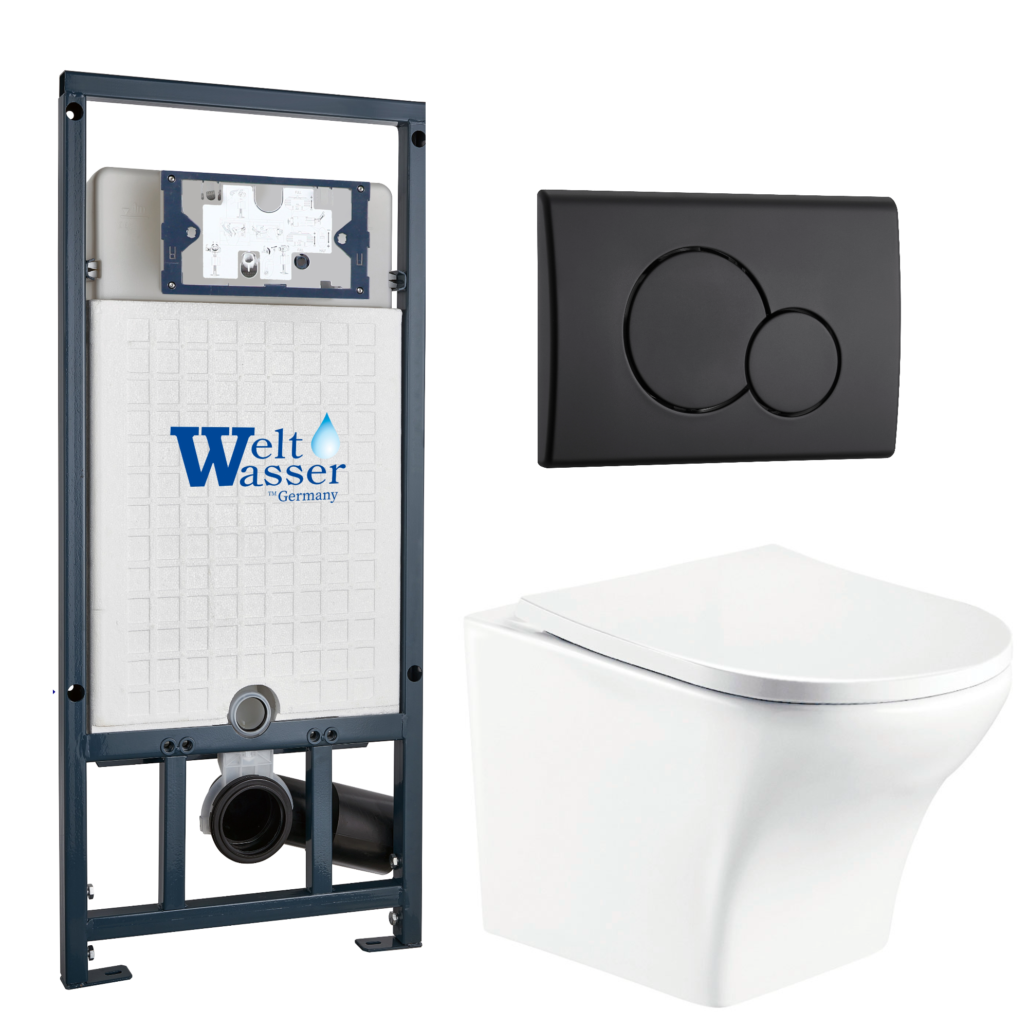 Комплект WeltWasser 10000010971 Odenbach 004 GL-WT + Marberg 507 + Marberg 507 RD MT-BL