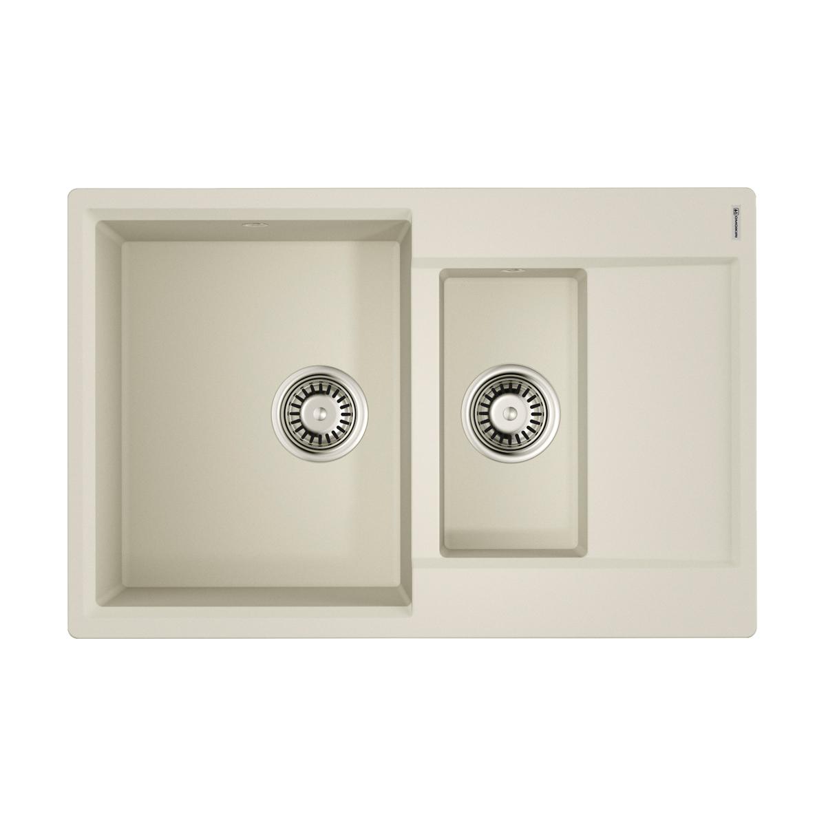 Врезная кухонная мойка Omoikiri Daisen 78-2-PA пастила 4993330