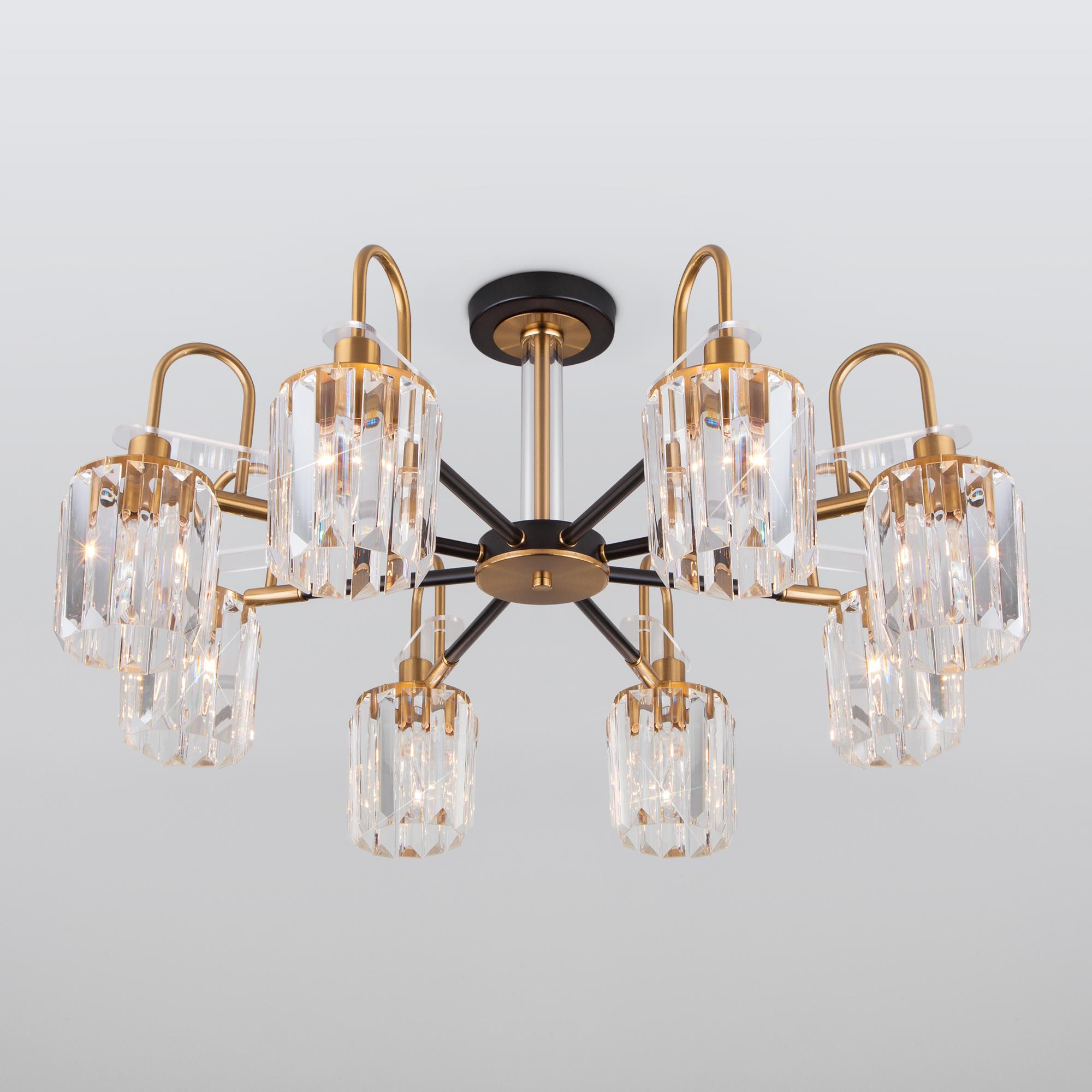 Потолочная люстра в стиле лофт Eurosvet 70090/8 черный