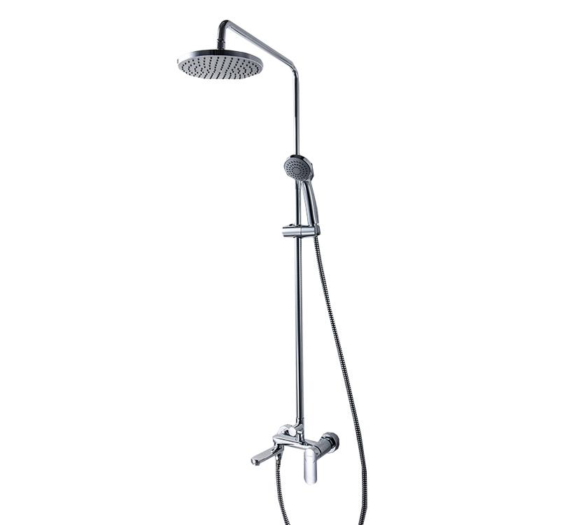 Душевая стойка со смесителем для ванны Bravat Opal F6125183CP-A3-RUS хром