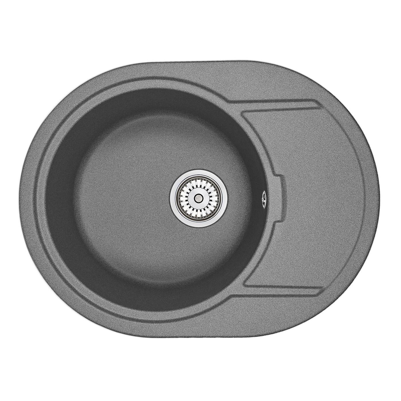 Кухонные мойки Granula GR-6502 графит