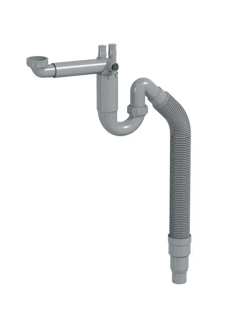 Сифон для кухонной мойки Prevex P-loc PL1-N2NF5-001