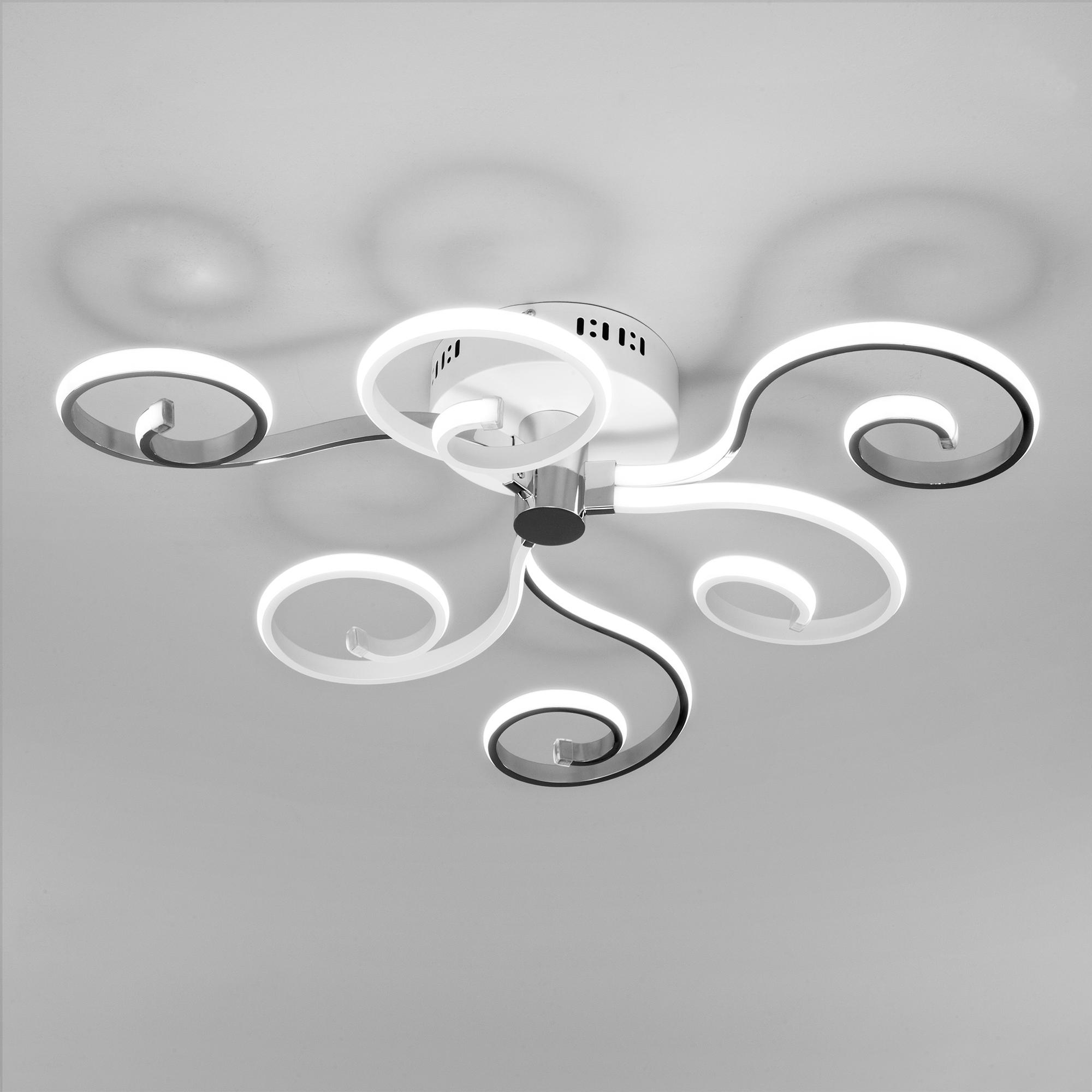 Потолочный светильник с пультом Eurosvet 90149/3 белый/хром