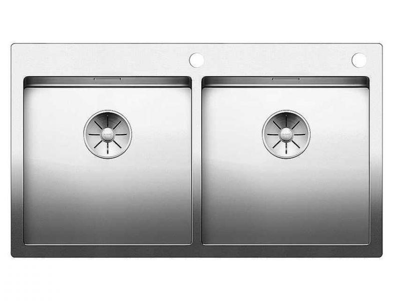 Врезная кухонная мойка Blanco ZEROX 400/400-IF/А нержавеющая сталь