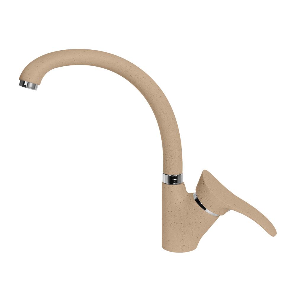 Смеситель для кухни AquaGranitEx C-3040 (302) песочный