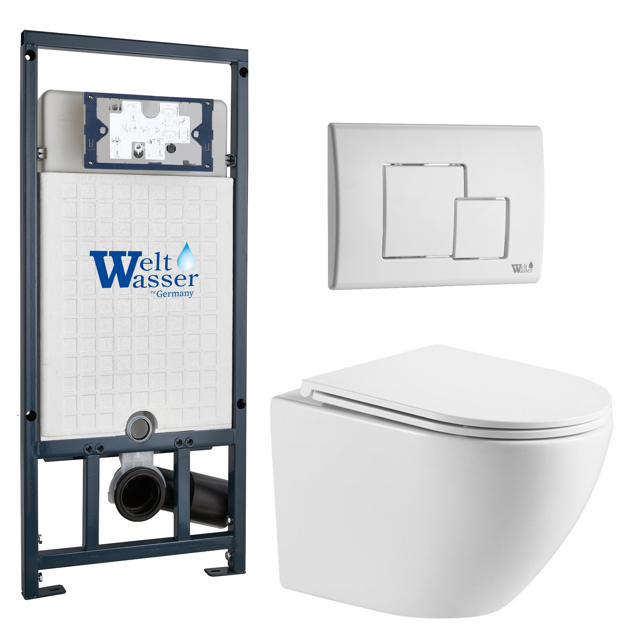 Комплект WeltWasser 10000010924 Merzbach 041 XL GL-WT + Marberg 507 + Marberg 507 SE GL-WT