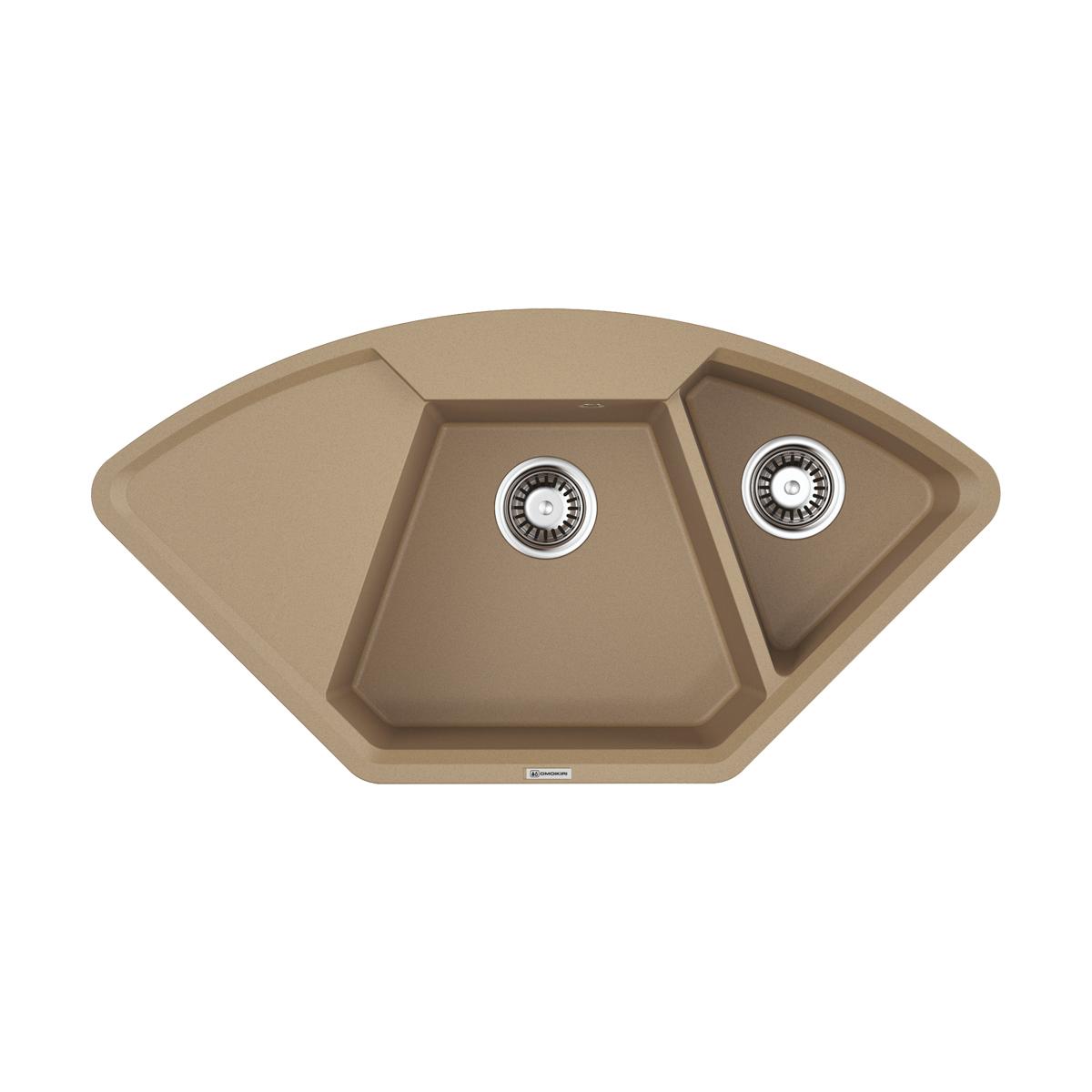 Врезная кухонная мойка Omoikiri Yonaka 98-C-CA карамель 4993713