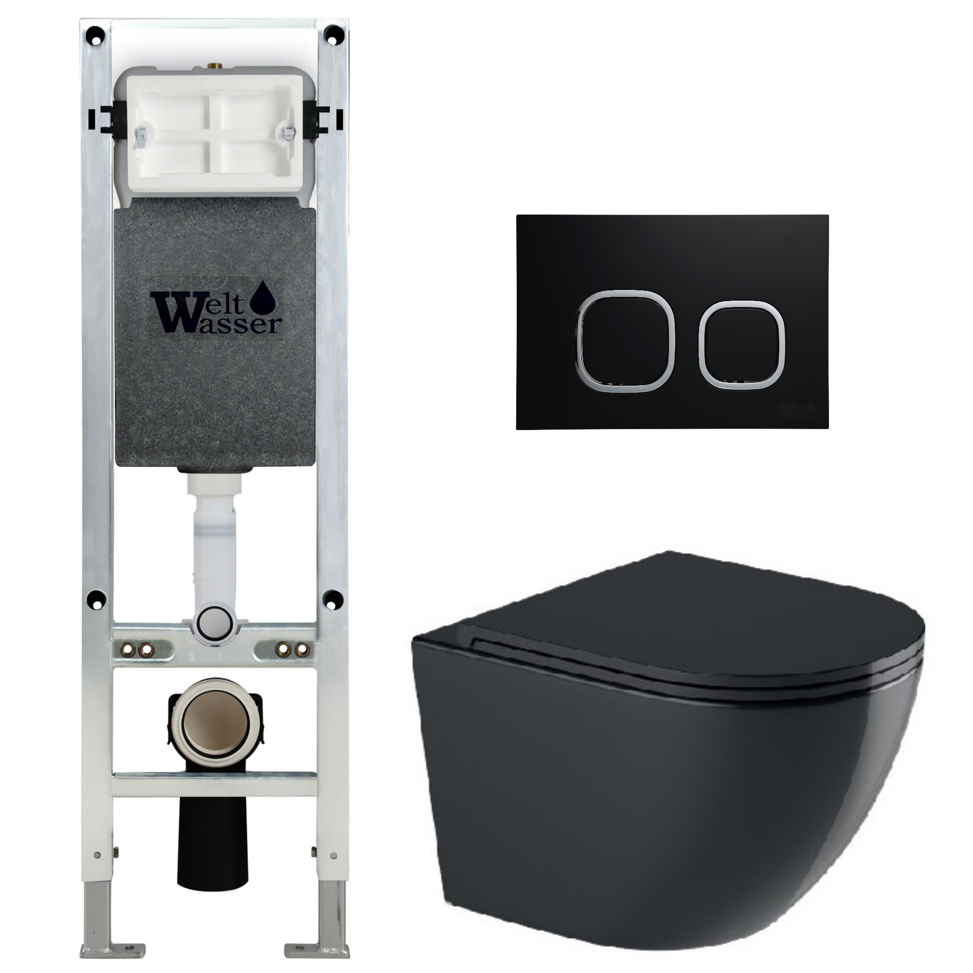 Комплект WeltWasser 10000012171 Merzbach 043 GL-BL + Amberg 350 ST + Amberg RD-BL
