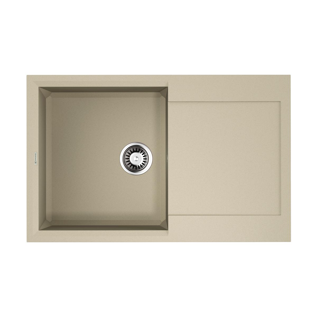 Врезная кухонная мойка Omoikiri Sakaime 79-SA бежевый 4993278