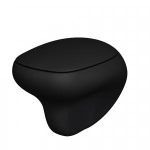 Унитаз подвесной безободковый Ambassador Diamond 123T20201R (53х40.5х37.5) черный, 1место