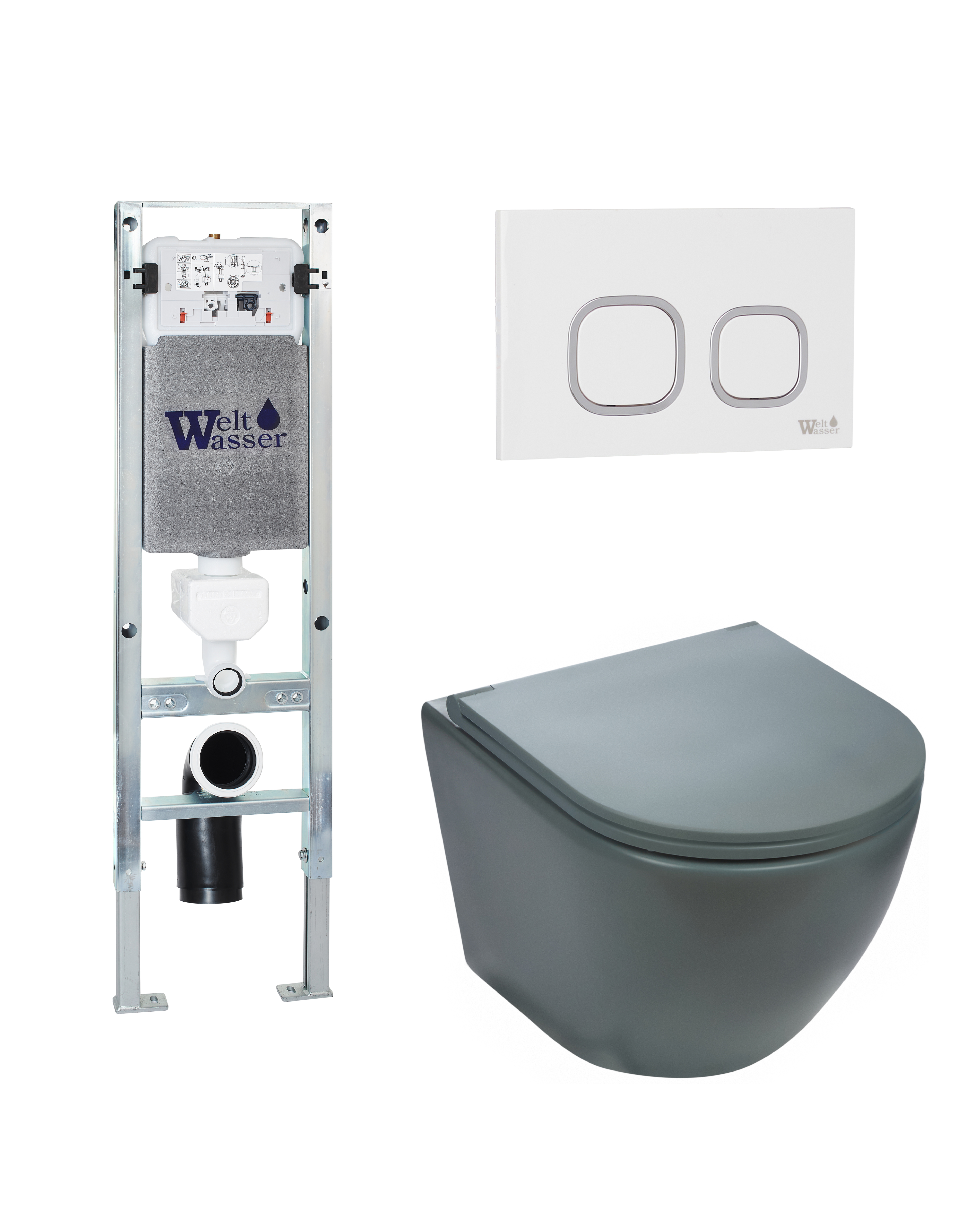 Комплект WeltWasser 10000011368 Merzbach 043 MT-GR + Amberg 350 ST + Amberg RD-WT