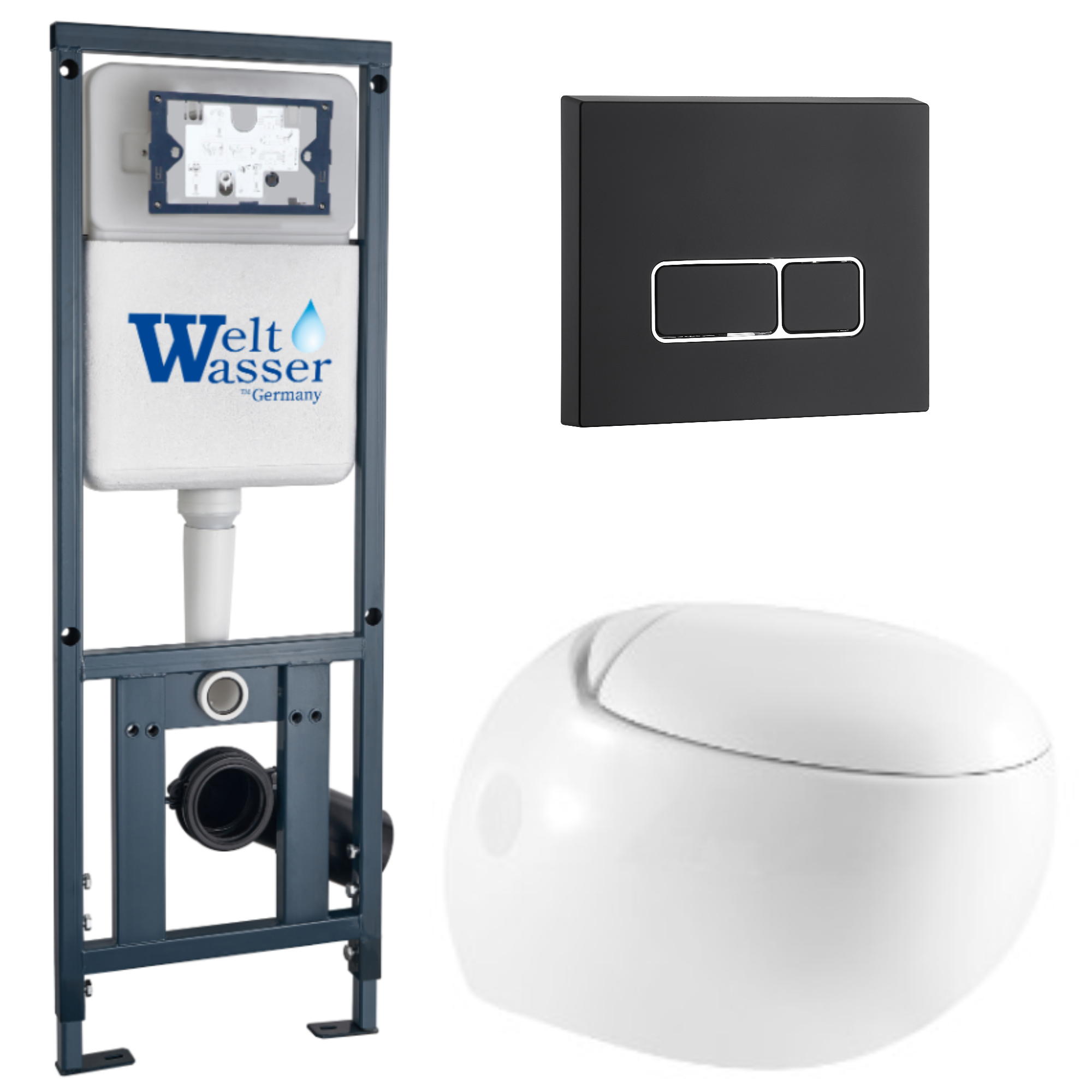 Комплект WeltWasser 10000010723 Jeckenbach 004 GL-WT + Marberg 410 + Marberg 410 SE MT-BL