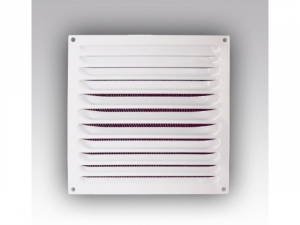 Решетка вентиляционная Эра 15х15 МЭ металлическая белая (1515МЭ)