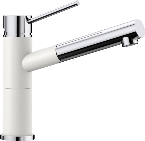 Смеситель для кухни (мойки) Blanco Alta-S Compact хром/белый