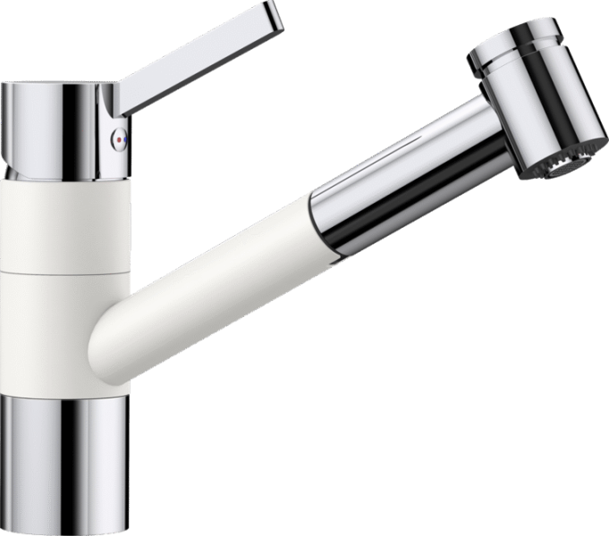 Смеситель для кухни (мойки) Blanco Tivo-S Silgranit хром/белый
