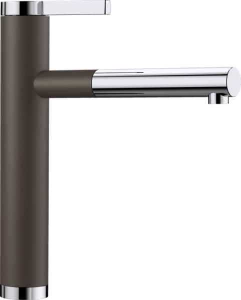 Смеситель для кухни (мойки) Blanco Linee-S хром/кофе