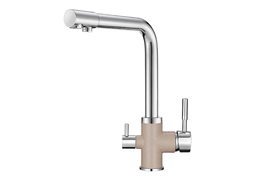 Смеситель для кухни (мойки) Granula 3015 xром/антик