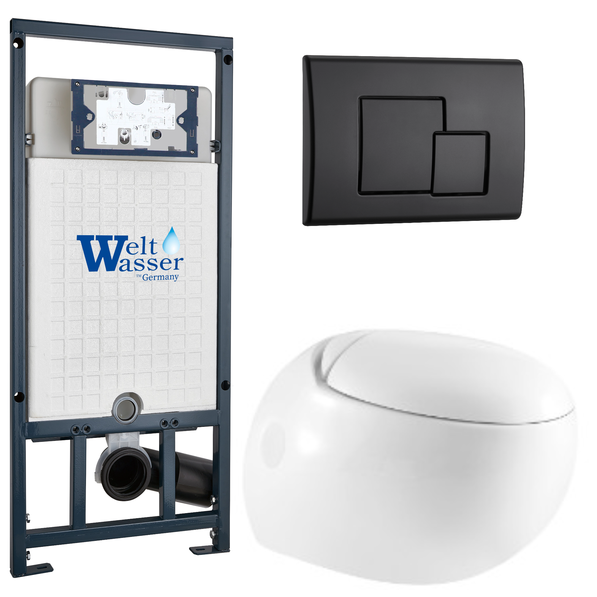 Комплект WeltWasser 10000010727 Jeckenbach 004 GL-WT + Marberg 507 + Marberg 507 SE MT-BL