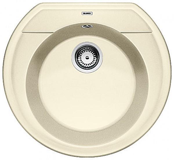 Врезная кухонная мойка Blanco RONDOVAL 45 SILGRANIT PuraDur жасмин