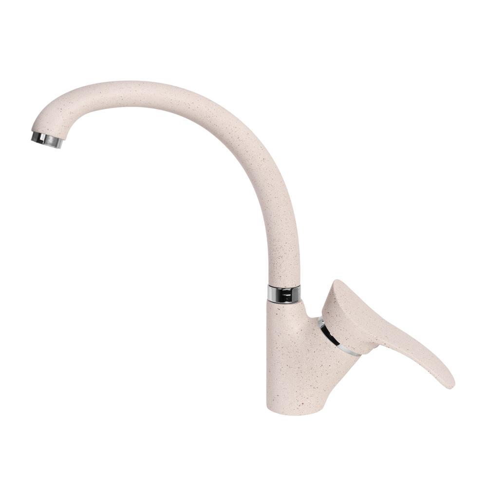 Смеситель для кухни AquaGranitEx C-3040 (311) светло-розовый