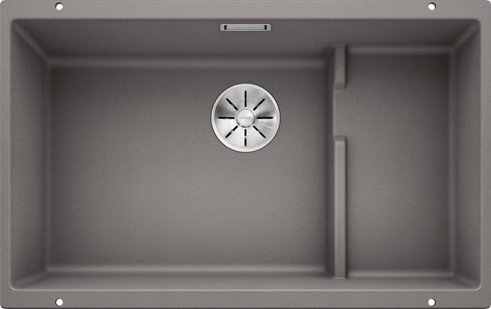Врезная кухонная мойка Blanco SUBLINE 700-U Level SILGRANIT PuraDur алюметаллик