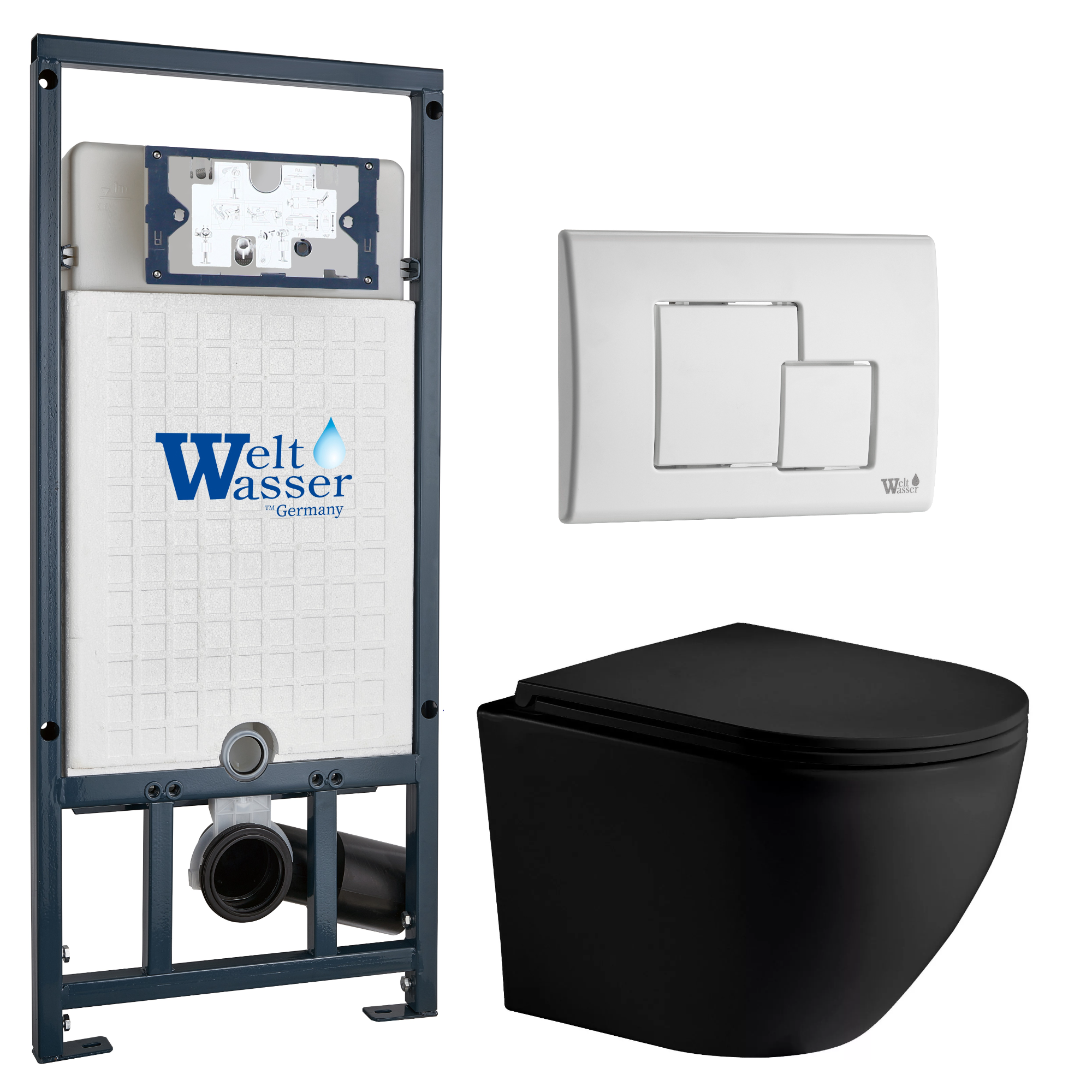 Комплект WeltWasser 10000011361 Merzbach 043 MT-BL + Marberg 507 + Marberg 507 SE GL-WT