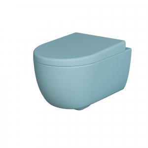 Унитаз подвесной безободковый Ambassador Abner 103T20801R (54.5х36х33) голубой, 1 место