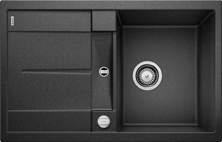 Врезная кухонная мойка Blanco METRA 45 S SILGRANIT PuraDur антрацит