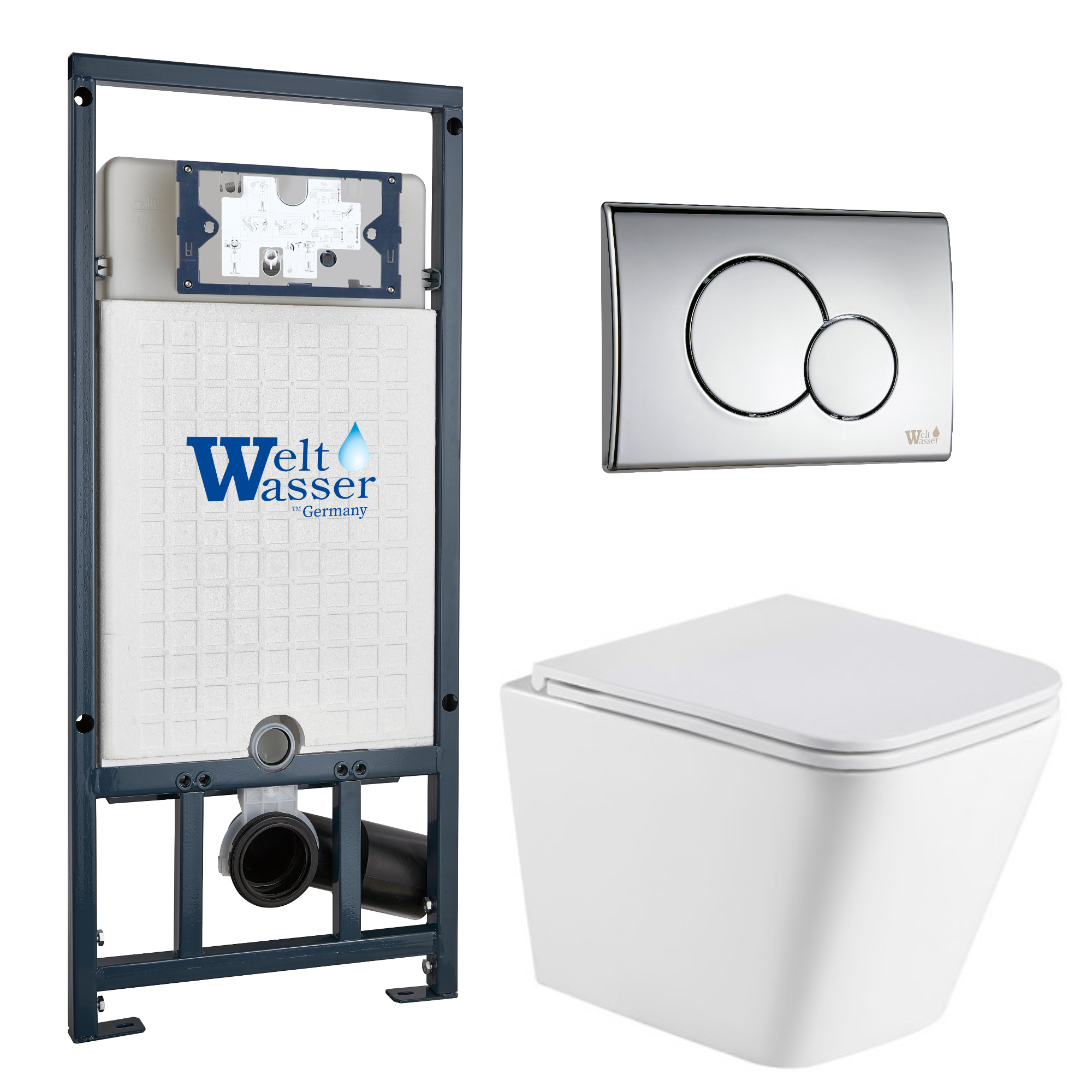 Комплект WeltWasser 10000011878 Gelbach 043 GL-WT + Marberg 507 + Marberg 507 RD CR
