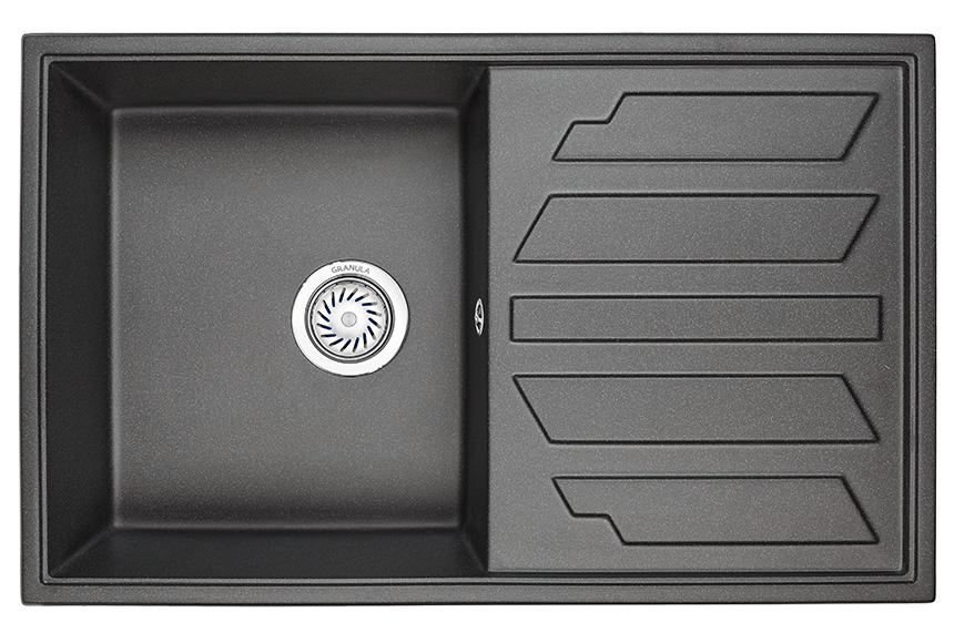 Кухонные мойки Granula GR-8002 черный