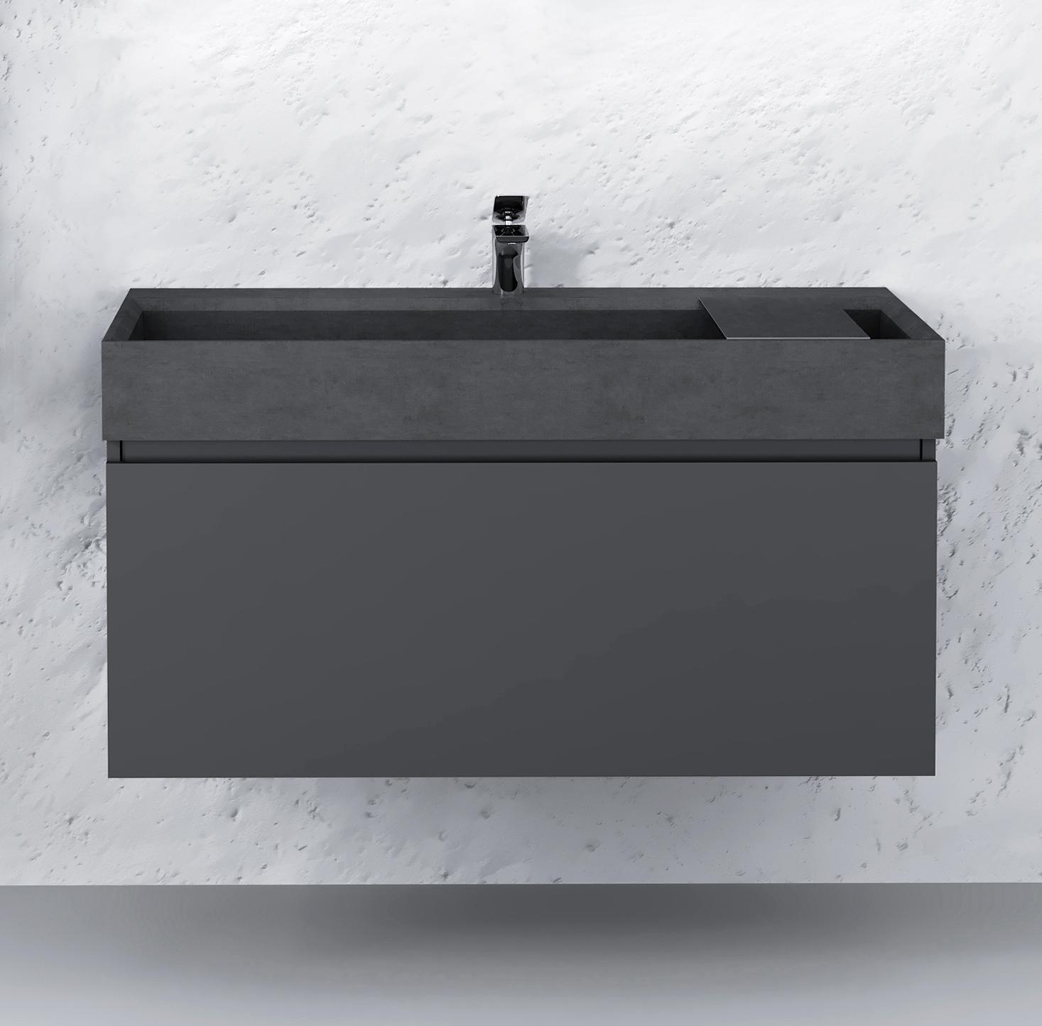 Тумба Raval Facet 100 подвесная Fac.01.100/P/A/RL антрацит
