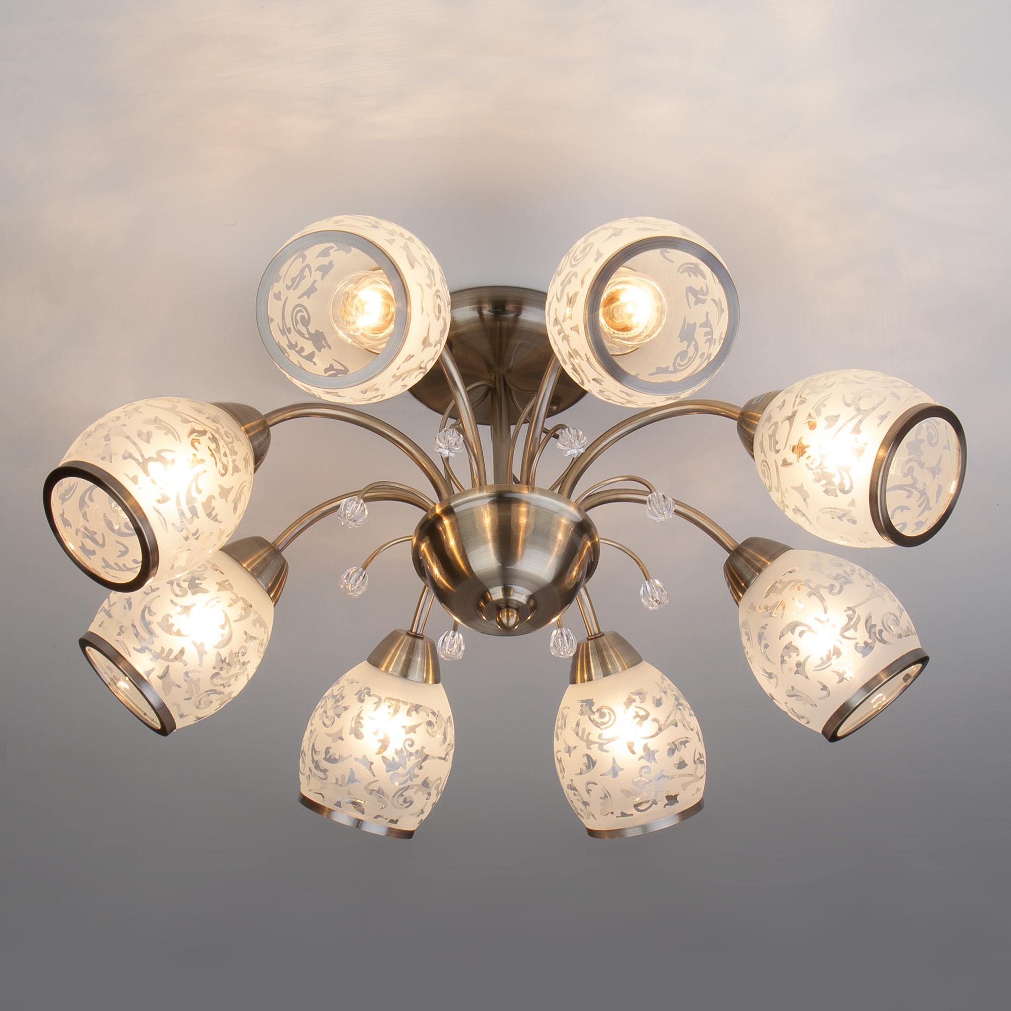 Люстра классическая Eurosvet 30026/8 античная бронза