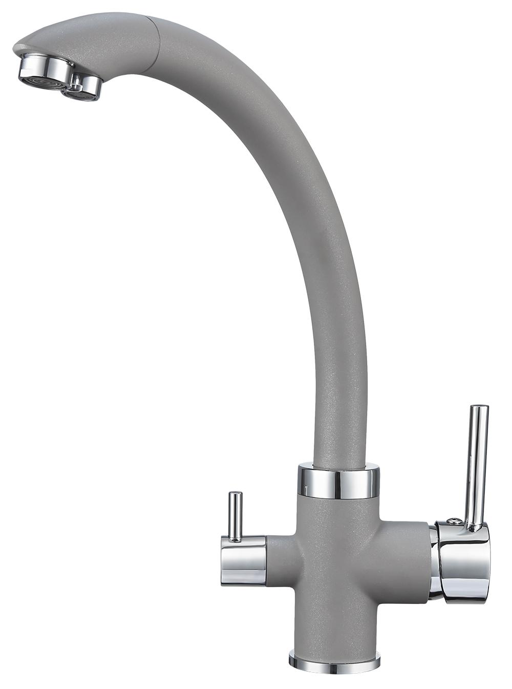 Смеситель для кухни (мойки) Granula 2167 алюминиум