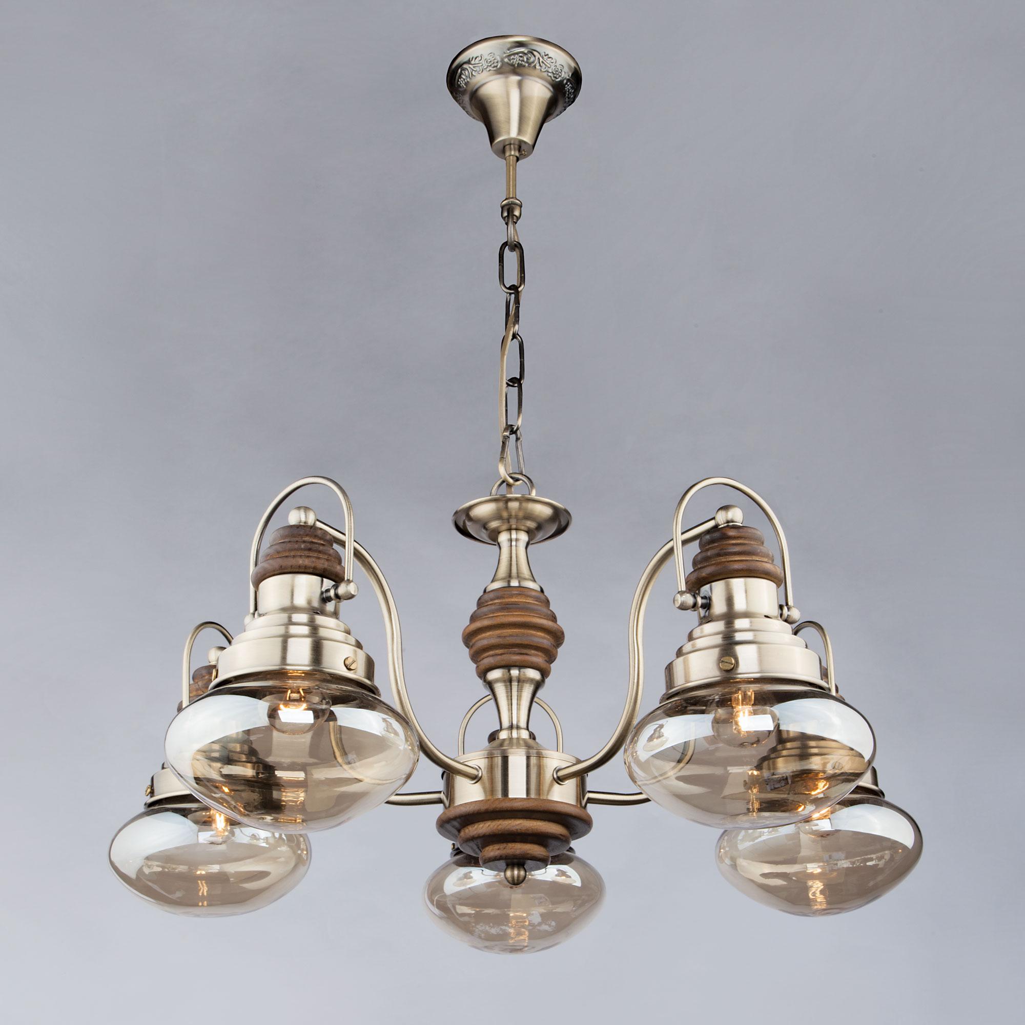 Подвесная люстра Bogate's Умный дом 366/5 античная бронза